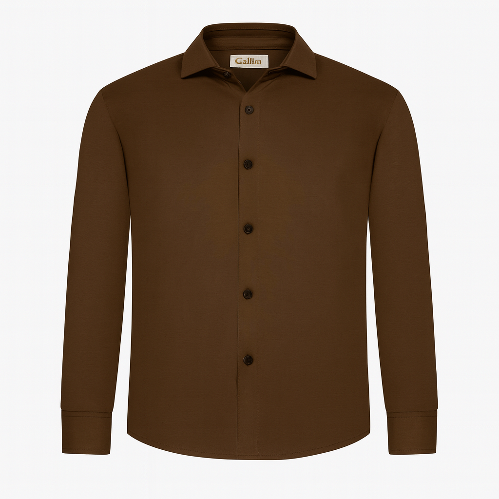 MOCHA BROWN FORMAL SHIRT